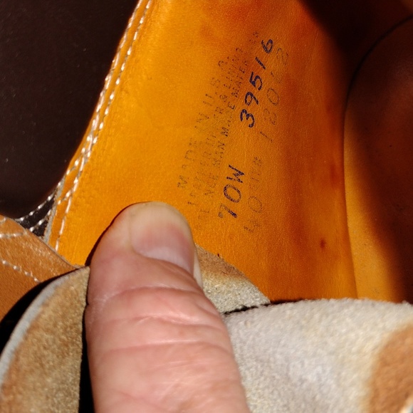 Timberland mens iconic brown and orange leather boots. size 7 - Picture 15 of 16